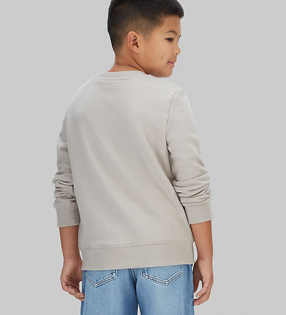 Calvin Klein Bluse - Monogram - Ancient Marble Grey