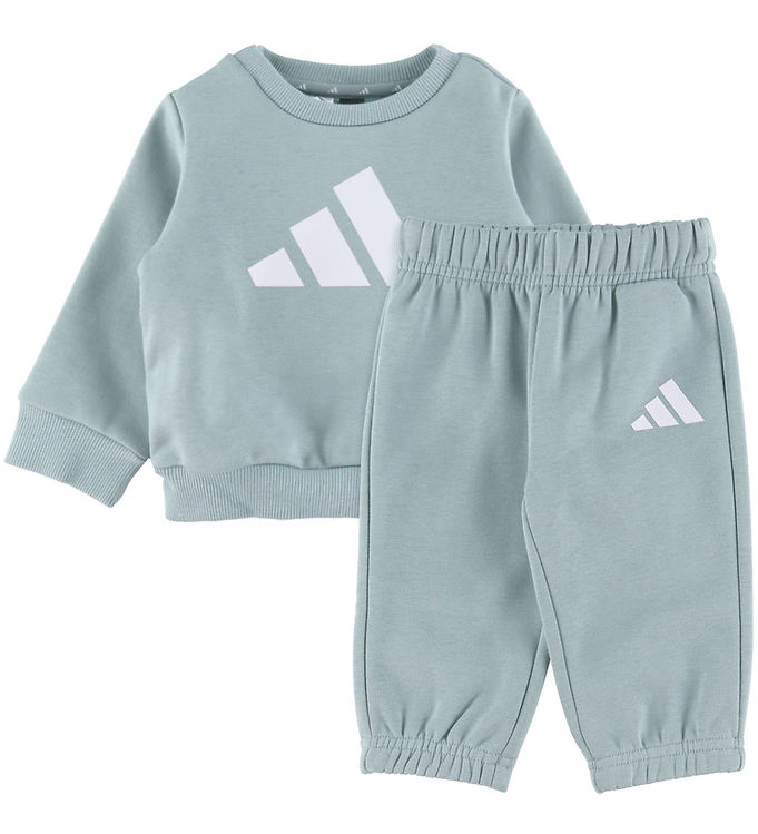 adidas Performance Sweatsæt - 240 - Wonder Sage/Hvid