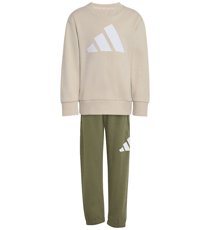adidas Performance Sweatsæt - Crystal Linen/Hvid