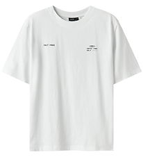 LMTD T-shirt - NlnBature - Bright White/ Dark Sapphire