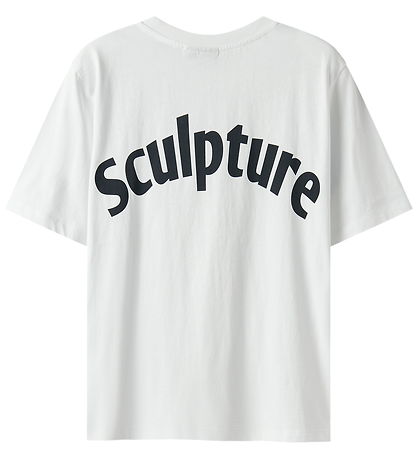 LMTD T-shirt - NlnBature - Bright White/ Dark Sapphire