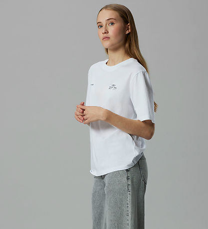 LMTD T-shirt - NlnBature - Bright White/ Dark Sapphire