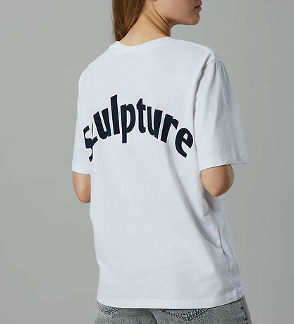 LMTD T-shirt - NlnBature - Bright White/ Dark Sapphire