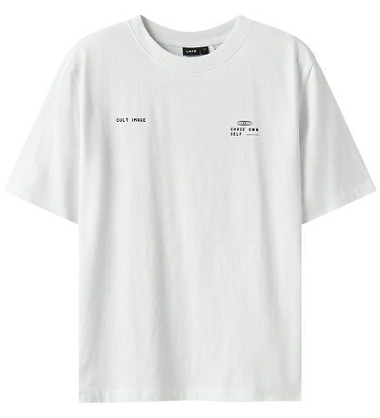 LMTD T-shirt - NlnBature - Bright White/ Dark Sapphire