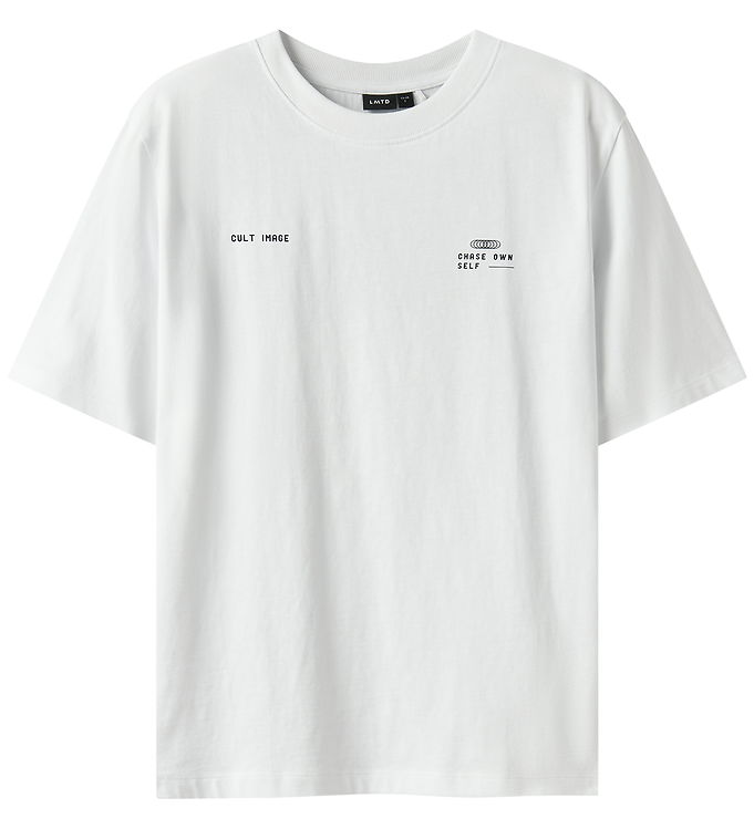 LMTD T-shirt - NlnBature - Bright White/Dark Sapphire