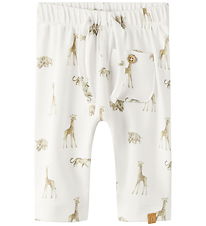 Lil' Atelier Bukser - NbmGayo - Coconut Milk/ Animals