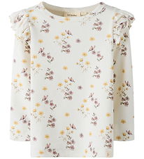 Lil' Atelier Bluse - NmfGavo - Coconut Milk/ Flower Mix