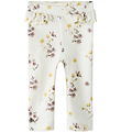 Lil' Atelier Leggings - NbfGavo - Coconut Milk/ Flower Mix