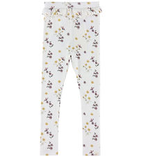 Lil' Atelier Leggings - NmfGavo - Coconut Milch/Flower Mix