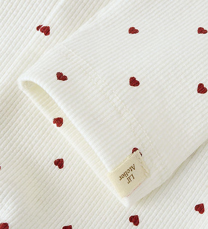 Lil' Atelier Leggings - NmfGago - Coconut Milk/ Heart