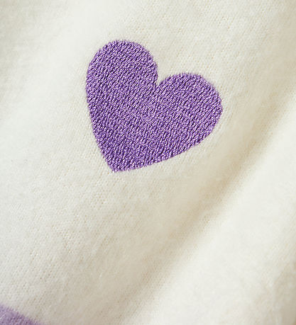 Name It Bluse - Strik - NkfLine - Purple Rose/ Cloud Dancer