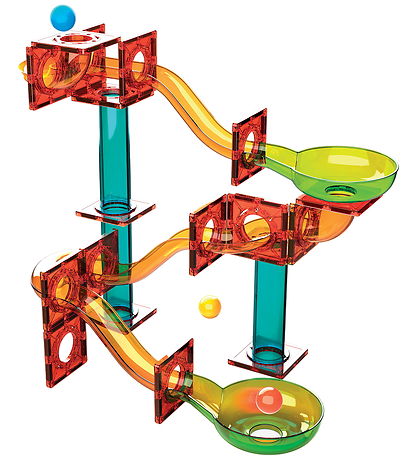 Geomag Magnetsæt - Tiles Marble Run - 45 Dele