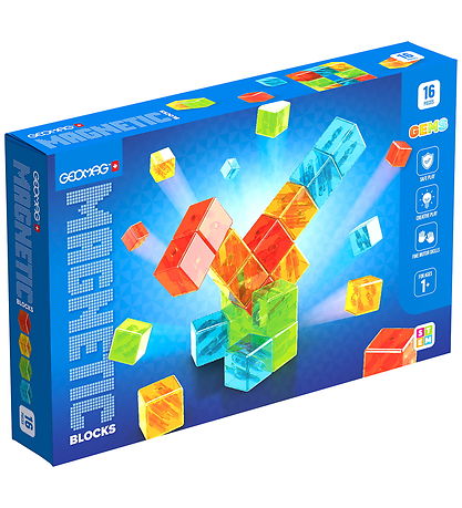 Geomag Magnetsæt - Blocks - 16 Dele
