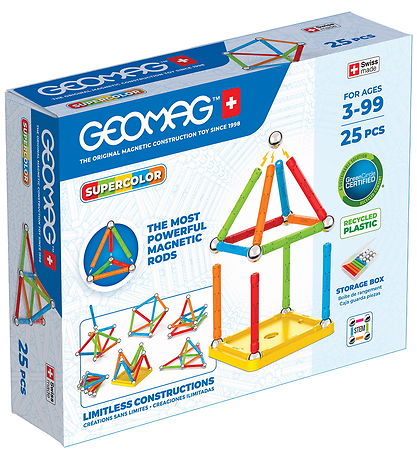 Geomag Magnetsæt - Supercolor - 25 Dele