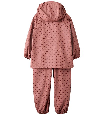 Lil Atelier Regntøj m. Seler/Vattering - PU - NmfLadry10 - Withe