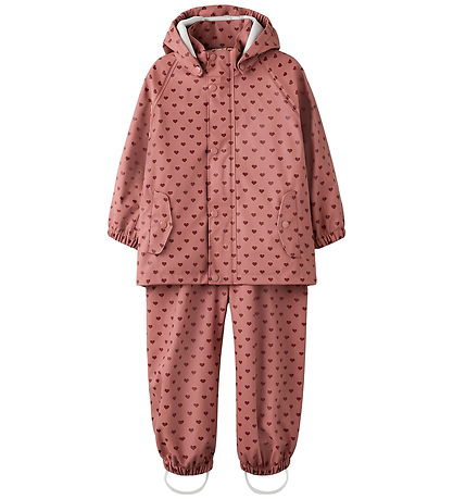 Lil Atelier Regntøj m. Seler/Vattering - PU - NmfLadry10 - Withe