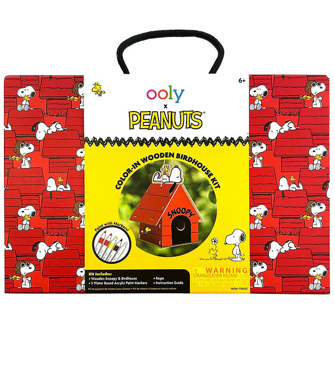 Ooly Kreasæt - Peanuts - Fuglehus m. Tuscher