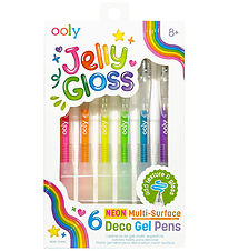 Ooly Kuglepen - Gel - 6 stk - Multi Surface Deco - Jelly Gloss N