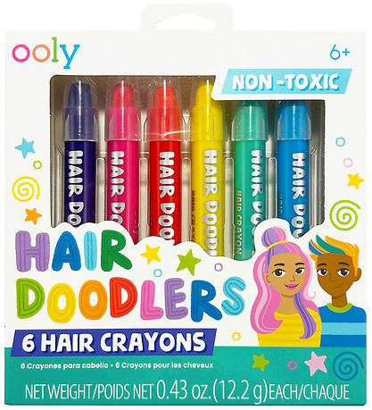 Ooly Hårmaling - 6 stk - Hair Doodlers