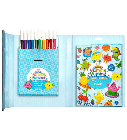 Ooly Tuscher m. Duft Og Malebog - Yummy Yummy