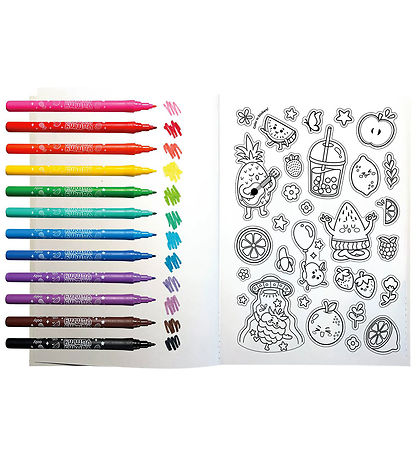 Ooly Tuscher m. Duft Og Malebog - Yummy Yummy