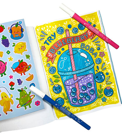 Ooly Tuscher m. Duft Og Malebog - Yummy Yummy