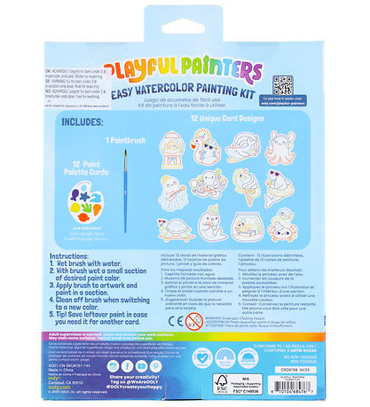 Ooly Vandfarve Sæt - Ocean Pals - Playful Painters