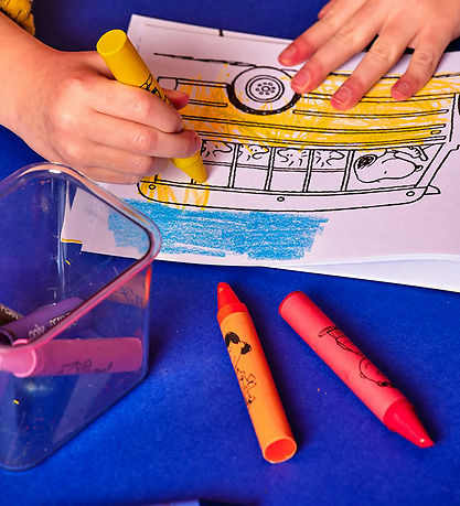 Ooly Farvekridt og malebog - Jumbo - Radiserne