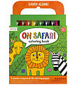 Ooly Crayons and Colouring Book - Safari - Carry Along