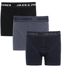 Jack & Jones Boxershorts - 3-pack - JacJeremiah - Marinblå Blaze