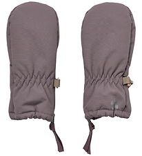 Wheat Mittens - Purple Stone