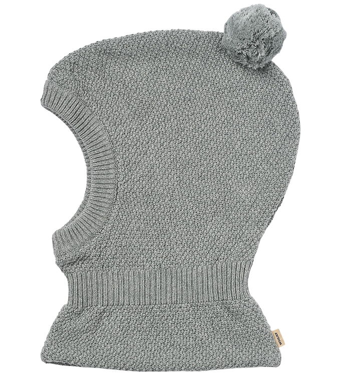 Wheat Elefanthue - 2-lags - Strik - Pomi - Grey Melange