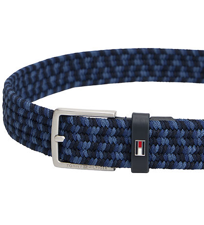 Tommy Hilfiger Bælte - Woven - Space Blue