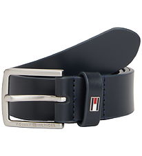 Tommy Hilfiger Bælte - Skind - Space Blue