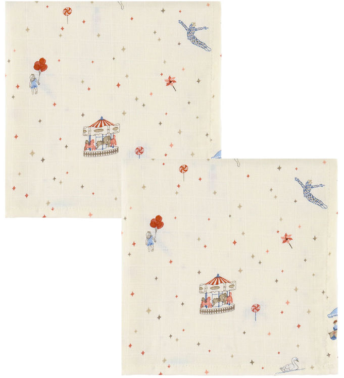 Cam Cam Stofbleer - Musselin - 70x70 cm - 2-pak - Carousel