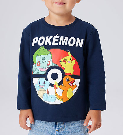 Name It Bluse - Noos - NmmJuice - Pokemon - Navy Blazer