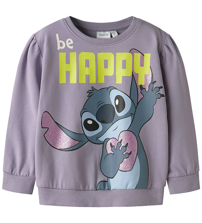 Name It Sweatshirt - Noos - NmfDidi - Stitch - Lavender Gray