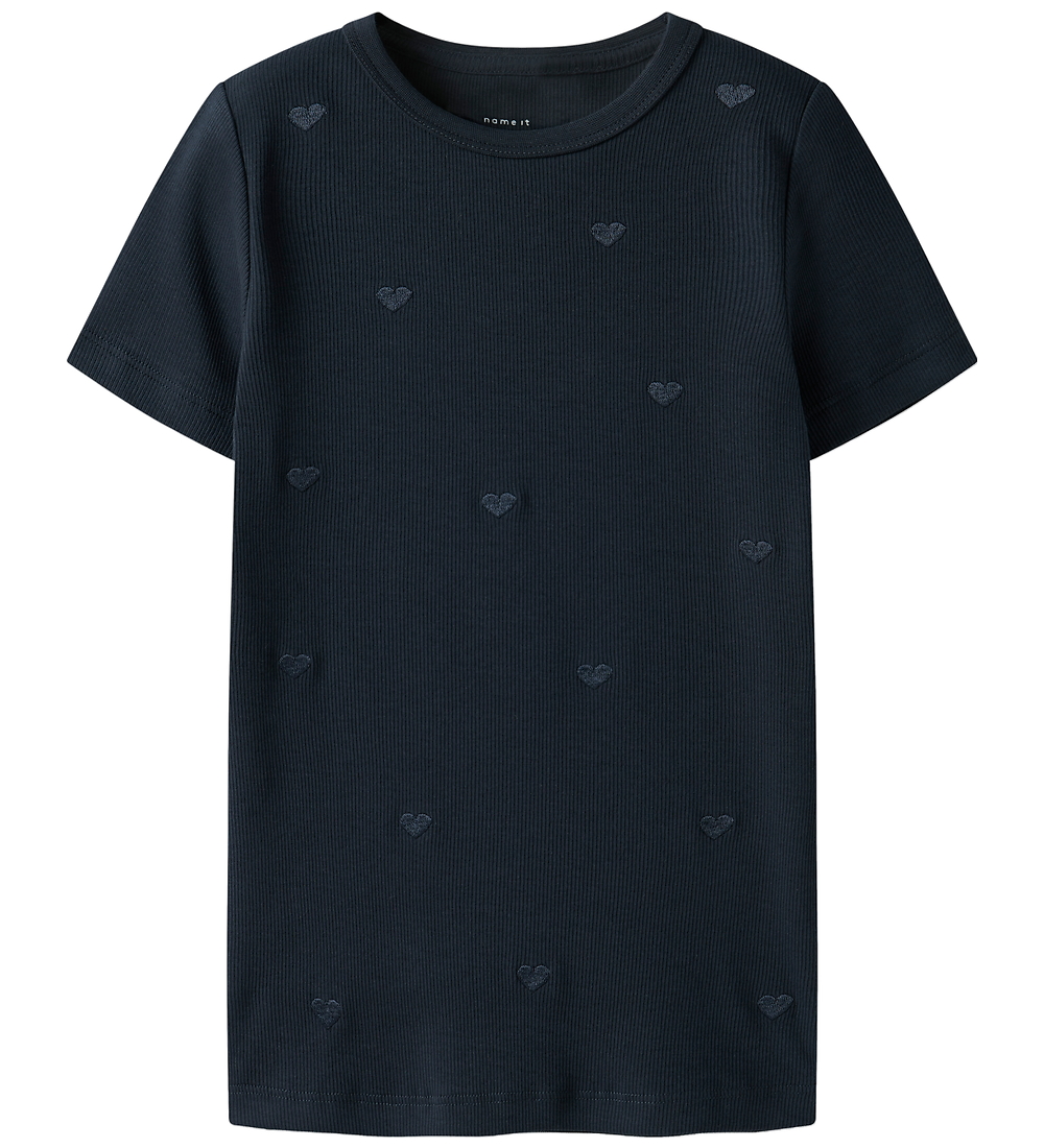 Name It T-Shirt - Rib - Noos - NmfNakal - Dark Sapphire - Name It - 2 Jahre (92) - T-Shirts
