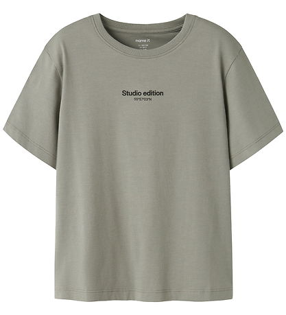 Name It T-shirt - Noos - NkmBrody - Shadow/W. Black Print