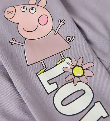 Name It Leggings - NmfDaisy - Peppa - Lavender Gray