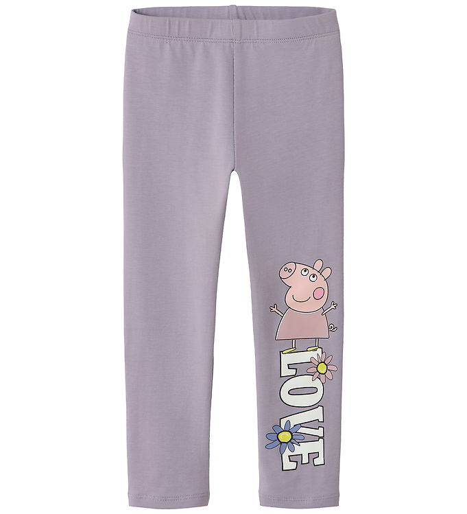 Name It Leggings - NmfDaisy - Gurli Gris - Lavender Gray