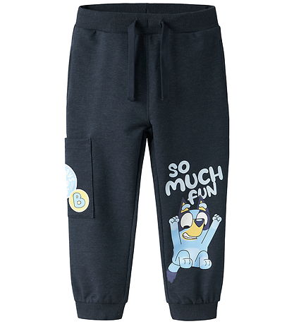 Name It Sweatpants - NmmJared - Bluey - Navy Blazer/Melange