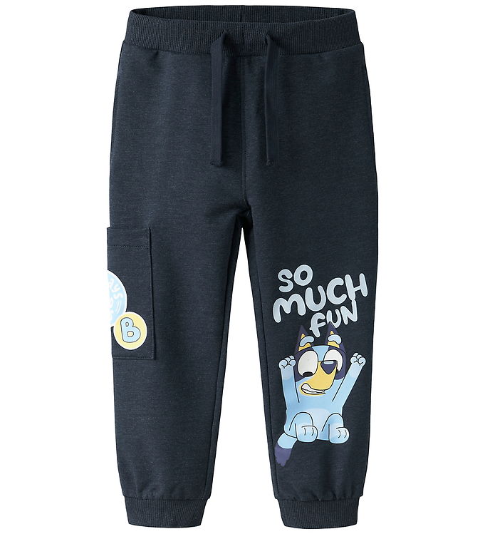 Name It Sweatpants - NmmJared - Bluey - Navy Blazer/Melange