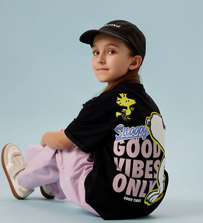 Name It T-shirt - NkfDylana - Snoopy - Black