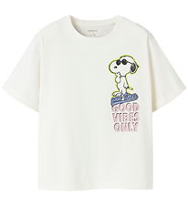 Name It T-shirt - NkfDylana - Snoopy - Cloud Dancer