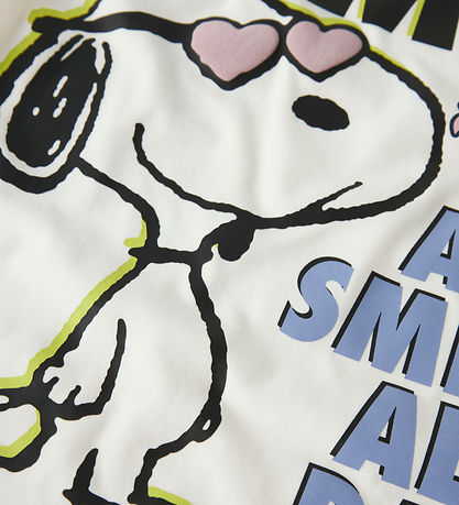 Name It T-shirt - NkfDylana - Snoopy - Cloud Dancer