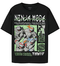 Name It T-shirt - NkmDon - Turtles - Black