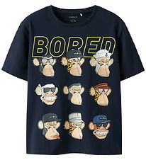 Name It T-shirt - NkmDrey - Bod - Navy Blazer