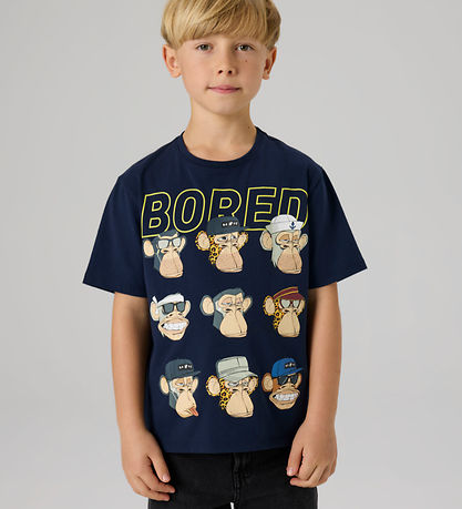 Name It T-shirt - NkmDrey - Bod - Navy Blazer