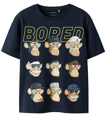 Name It T-shirt - NkmDrey - Bod - Navy Blazer